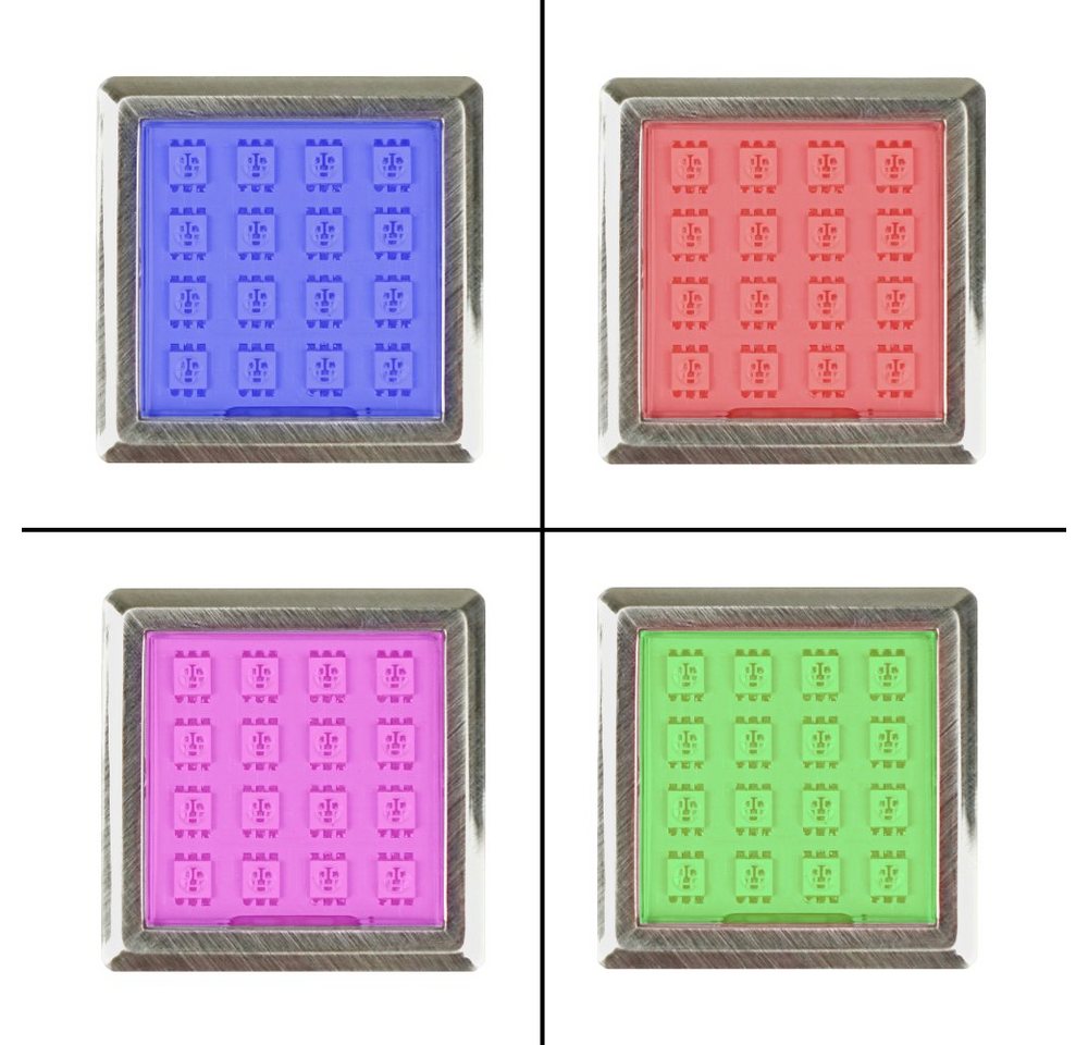 kalb LED Glaskantenbeleuchtung LED RGB Vitrinenbeleuchtung Glasbodenbeleuchtung Schrankleuchte SET, 1er SET, RGB von kalb