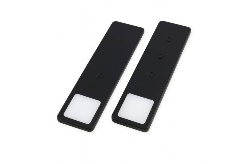 kalb LED Unterbauleuchte LED Unterbauleuchte Solid2, SET schwarz, mech. Schalter, 3W, 2er Set neutralweiß, warmweiß/neutralweiß von kalb