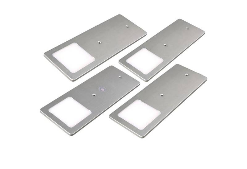 kalb LED Unterbauleuchte silber 5W - sehr flache Küchenleuchte mit Touch-Dimmfunktion, 4er Set warmweiss, warmweiss kalb LED Unterbauleuchte silber 5W - sehr flache Küchenleuchte mit Touch-Dimmfunktion, 4er Set warmweiss, warmweiss von kalb
