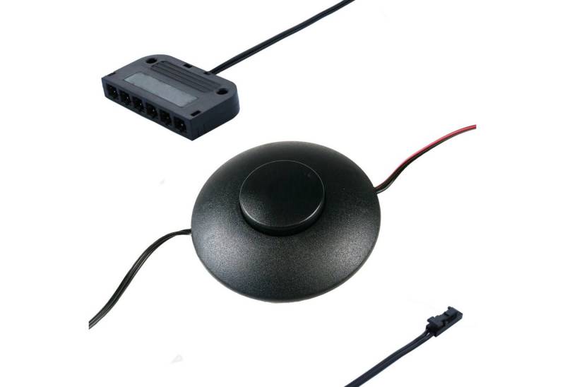 kalb Schalter Fußschalter,dimmbar, LED Mini-Stecksystem, schwarz, mit 6-fach Adapter kalb Schalter Fußschalter,dimmbar, LED Mini-Stecksystem, schwarz, mit 6-fach Adapter von kalb