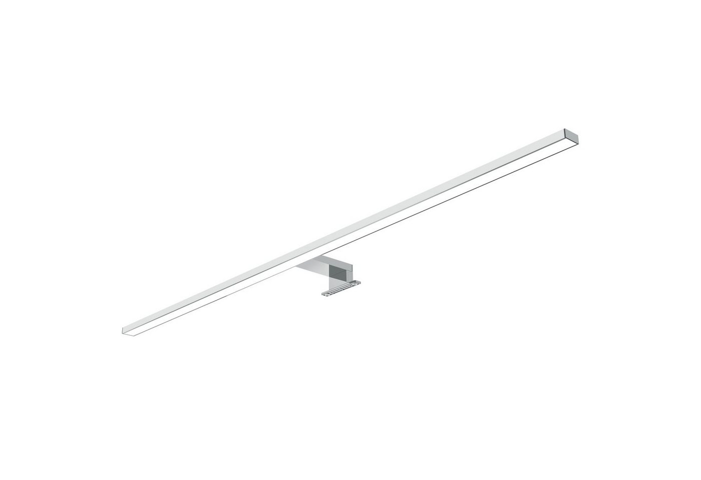 kalb Spiegelleuchte 80cm LED Badleuchte Badlampe Spiegellampe 230V neutralweiß, silbergrau, neutralweiß von kalb