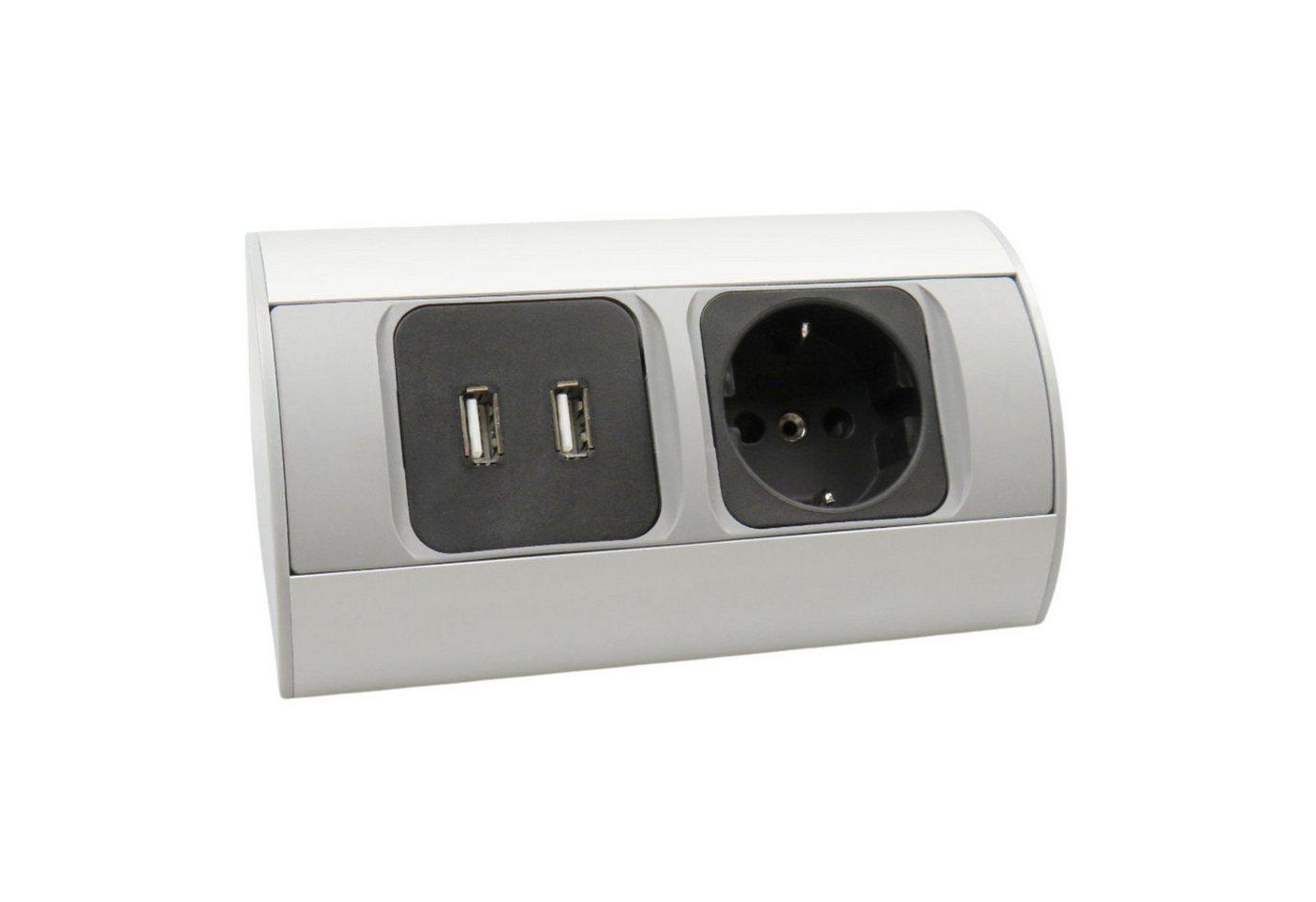 kalb Steckdose 2-fach Ecksteckdosenleiste, 1x 230V Steckdose & 2x USB Anschluss kalb Steckdose 2-fach Ecksteckdosenleiste, 1x 230V Steckdose & 2x USB Anschluss von kalb