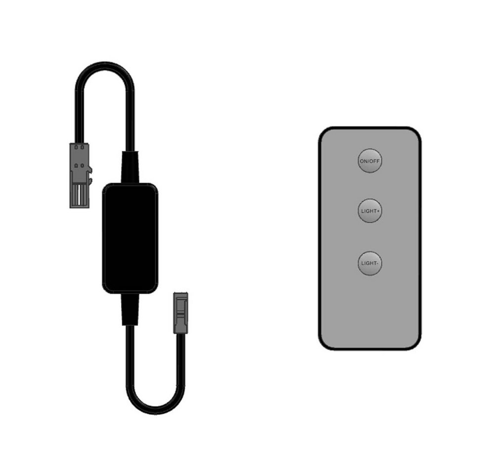 kalb LED Funk-Controller Set Fernbedienung 12-24V 36-72W dimmbar kalb Wandtaster von kalb