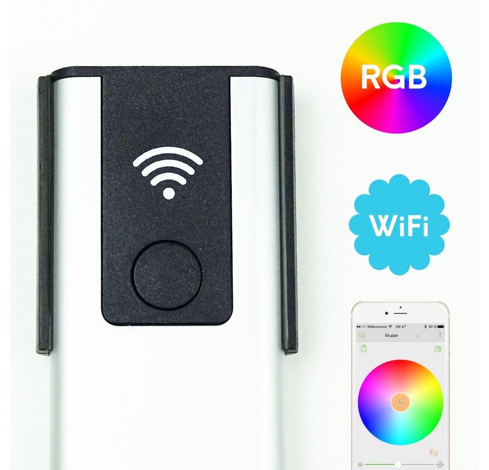 kalb LED Wifi Controller RGB Alexa u. Google Home Smartphone gesteuert Wandtaster von kalb