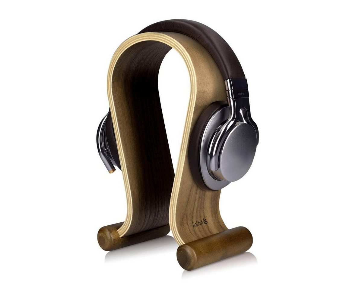 kalibri Standfuß Universal Kopfhörerständer aus Walnussholz - Gaming Headset Halterung (1 St) von kalibri