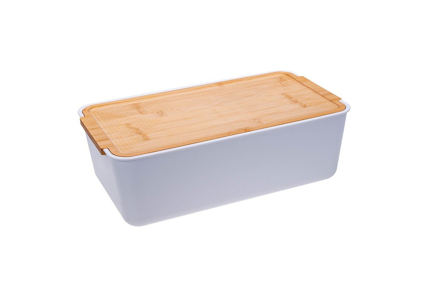 kamelshopping Brotkasten Brotkasten mit Schneidebrett aus Bambus-Holz / Deckel, moderne Brotbox mit Deckel aus hochwertigem Kunststoff von kamelshopping