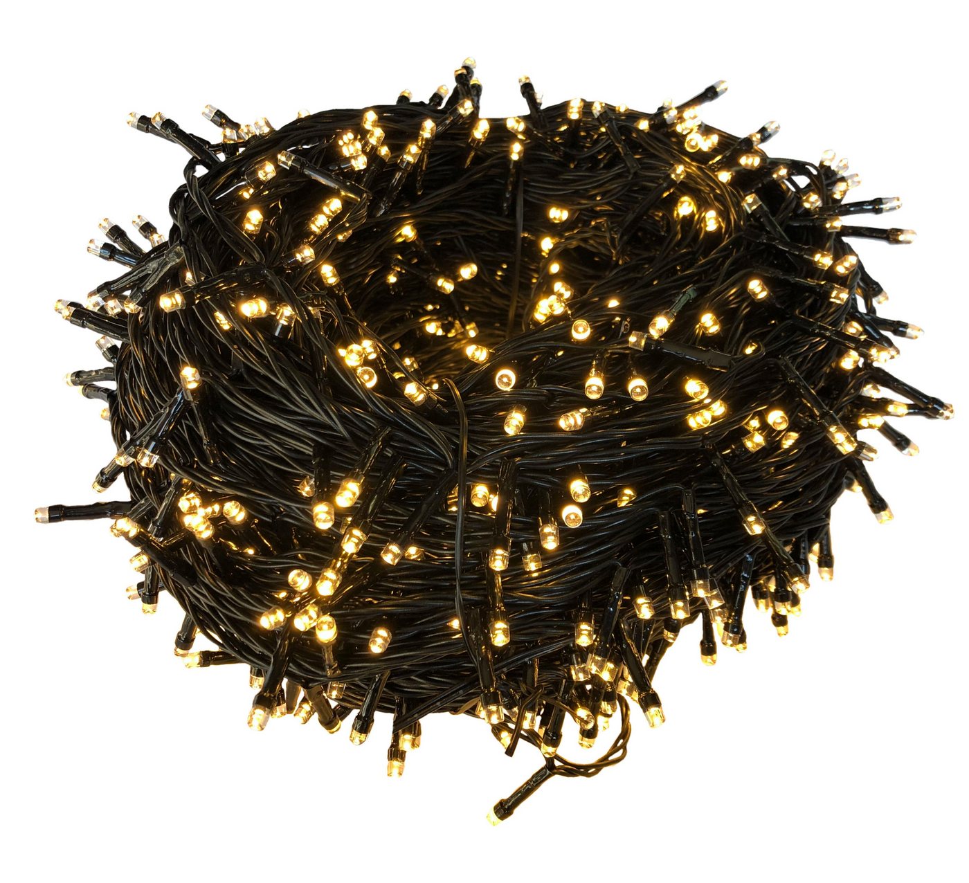 kamelshopping LED-Lichterkette 1000 LED XXL Lichterkette für außen und innen, strombetrieben, 8 Leuchtfunktionen, Timer, schwarzes Kabel, Weihnachtsbeleuchtung von kamelshopping