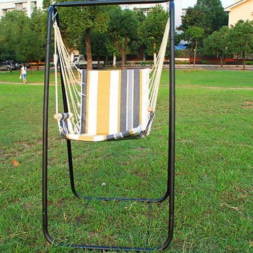kamulouk Förmige Hängenattte MIT Gestell, HängesSessel Outdoor, Hängege -Stuhl -Ständer Swing Sitten Sitz Metall STUPPER RAKE Schwarz von kamulouk