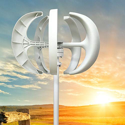 12V 600W Wind Turbine Generator Windkraftanlage Windräder Vertikale Lantern Windgenerator Weiß mit Controller von kangten