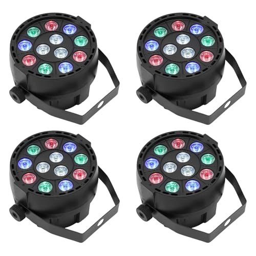 4Stk RGBW 15W LED Bühnenscheinwerfer Bühnenlicht Party Strahler Lichteffekt DMX Bühnenbeleuchtung Show Party DJ Disco Club Lampe von kangten