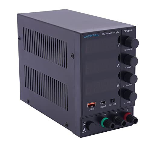 DC-Schaltnetzteil Labornetzteil LED-Anzeige Netzteile 220V Labornetzgerät 0-30/60V 0-5/10A 4-stellige (DPS605U) von kangten