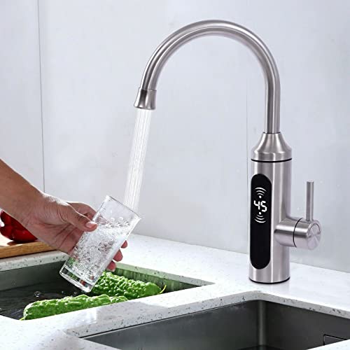 Elektrischer Wasserhahn,Edelstahl Küche Durchlauferhitzer,Beheizbarer Wasserhahn mit Integriertem Durchlauferhitzer 220V 3300W Wasserhahn mit Temperaturanzeige Geht in 360 Grad Verstellen Elektrischer Wasserhahn,Edelstahl Küche Durchlauferhitzer,Beheizbarer Wasserhahn mit Integriertem Durchlauferhitzer 220V 3300W Wasserhahn mit Temperaturanzeige Geht in 360 Grad Verstellen von kangten