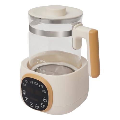Flaschenwärmer Baby Wasserkocher Baby Formula Kettle Warmwasserspender mit Temperatureinstellung 72 Stunden Thermostat 1.3 L Weiß von kangten