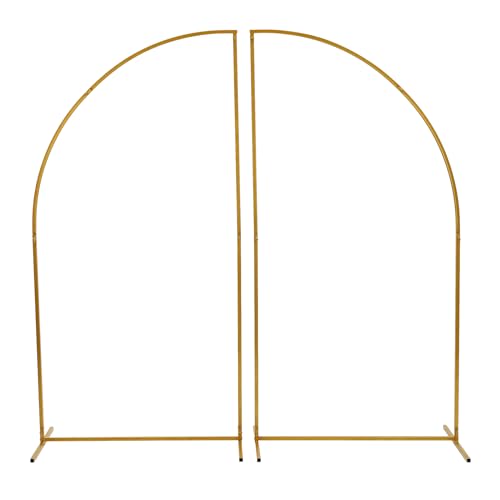 Metallbogen Hochzeit Metal Arch Backdrop Stand Geburtstagsparty Hintergrund Stand Hochzeit Bogen Rahmen für Dekoration (Gold) von kangten