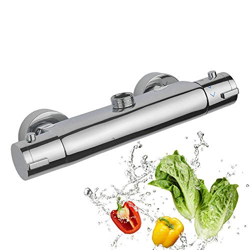 Thermostate Duscharmatur mit 38 °C Sicherheitstaste Brausethermostat PVD Galvanik Dusche Armatur für Durchlauferhitzer, Thermalbad Thermostate Duscharmatur mit 38 °C Sicherheitstaste Brausethermostat PVD Galvanik Dusche Armatur für Durchlauferhitzer, Thermalbad von kangten