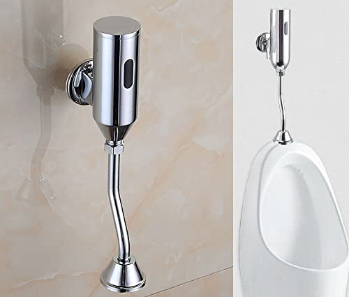 Urinalspüler, Automatischer Sensor Druckspüler Urinal Spülventil Infrarot Toilette 1/2" Urinal Spüler 0.05Mpa-0.6Mpa für Urinal Badezimmer WC (Ohne Akku) von kangten