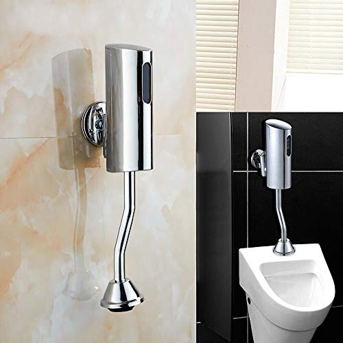 Urinalspüler, Automatischer Sensor Druckspüler Urinal Spülventil Infrarot Toilette G1/2" Urinal Spüler 0.05Mpa-0.6Mpa für Urinal Badezimmer WC (Ohne Akku) von kangten