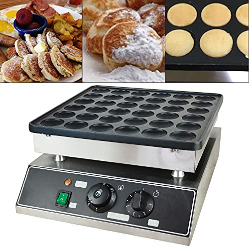 Waffeleisen Pancakes 36 Löcher Edelstahl Elektro Mini Dutch Pancake Maker Baker Maschine für Waffel von kangten