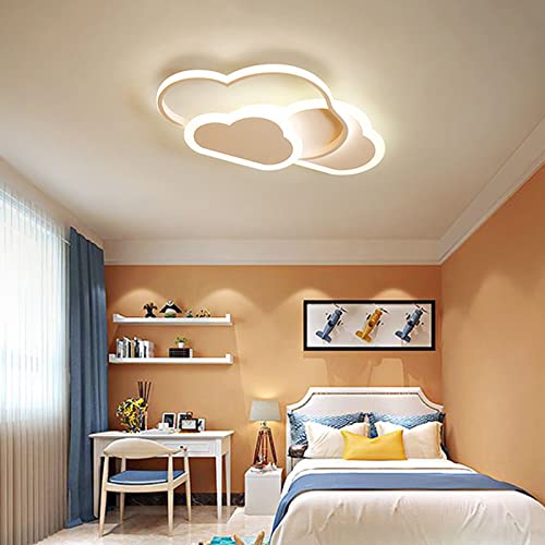 kangten LED Deckenleuchte Kinderzimmer, Kreative Wolken Deckenlampe Dimmbar Wolkenlampe Modern Deckenleuchten für Babyzimmer Schlafzimmer Wohnzimmer von kangten