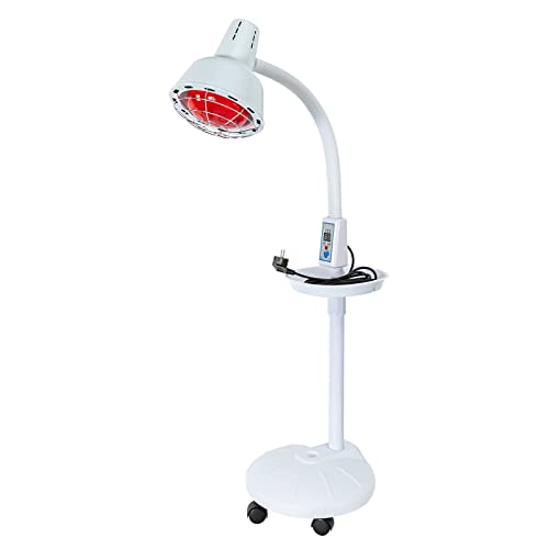 kangten Waermelampe Rotlichtlampe Infrarotlampe Muskelschmerzenlinderung Infrarot Lampen Wärmelampe Infrarotlichttherapie 360 ° Drehbar für Verbesserung der Durchblutung von kangten