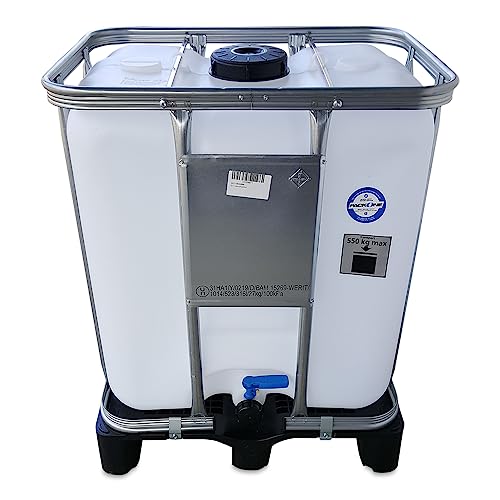 kanister-vertrieb® 300l IBC Wassertank in Natur für Trinkwasser auf PE-Palette NEU von kanister-vertrieb