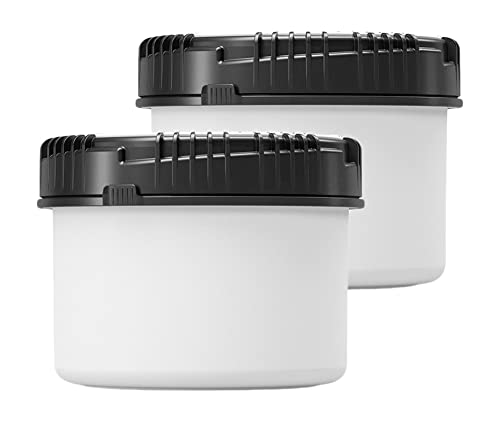kanister-vertrieb® Packo Vorratsdosen Set 2er Set 500 ml Vorratsdose mit Deckel dicht verschließbar, Mehldose, Gewürzdose mit Schraubdeckel von kanister-vertrieb