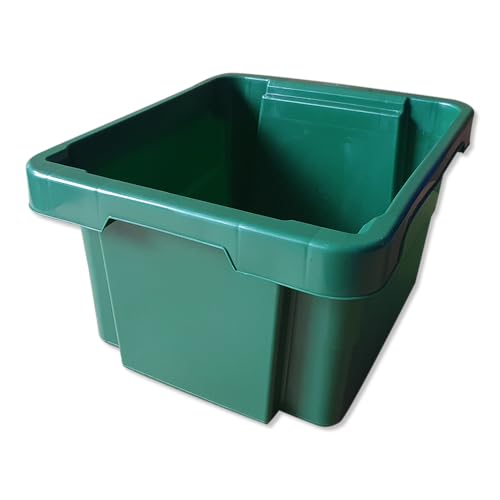 kanister-vertrieb 3 x stabile Kunststoffbox Eurobox 43x35x23 cm Stapelbox Drehstapelbox Kiste Aufbewahrungsbox ohne Deckel (grün) von kanister-vertrieb