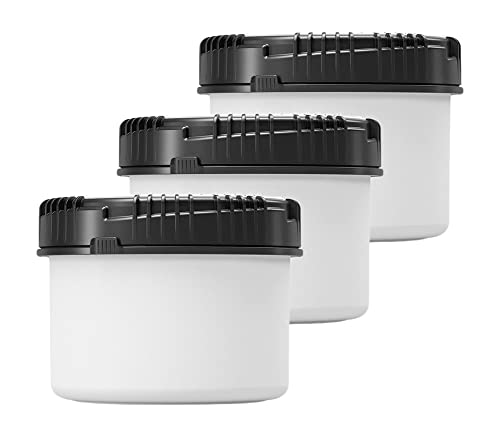 kanister-vertrieb® Packo Vorratsdosen Set 3er Set 500 ml Vorratsdose mit Deckel dicht verschließbar, Mehldose, Gewürzdose mit Schraubdeckel von kanister-vertrieb