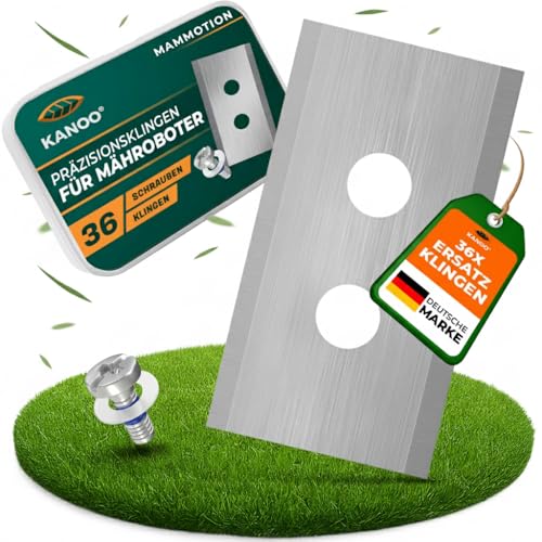 36x Ersatzklingen für Mammotion – Passend für LUBA 1, LUBA 2, LUBA AWD, YUKA – Edelstahl Ersatzmesser Klingen Messer Mähroboter inkl. Schrauben – Scharf, leise & langlebig 36x Ersatzklingen für Mammotion – Passend für LUBA 1, LUBA 2, LUBA AWD, YUKA – Edelstahl Ersatzmesser Klingen Messer Mähroboter inkl. Schrauben – Scharf, leise & langlebig von kanoo