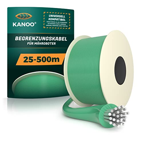 kanoo® Universal Begrenzungskabel für Mähroboter – Begrenzungsdraht für Rasenroboter – Premium Mähroboter Kabel Ø2,7mm (500m) von kanoo