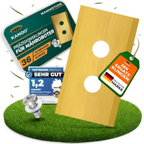 36x Ersatzmesser für Mammotion – Passend für LUBA 1, LUBA 2, LUBA AWD, YUKA – Edelstahl Klingen Ersatzklingen Messer – Scharf, leise & langlebig - Mähroboter Zubehör vom Fachhändler 36x Ersatzmesser für Mammotion – Passend für LUBA 1, LUBA 2, LUBA AWD, YUKA – Edelstahl Klingen Ersatzklingen Messer – Scharf, leise & langlebig - Mähroboter Zubehör vom Fachhändler von kanoo