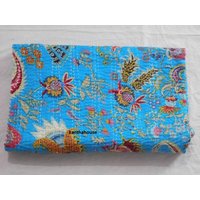 Kantha Quilt Türkise Tagesdecke, Quilt von kanthahouse11