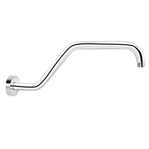 KAPHOME 9Z1MK Duscharm mit Flansch, 39,1 cm Schwanenhals-Duscharmverlängerung, S-förmiger Duscharm, Edelstahl, Chrom, 9Z1MK KAPHOME 9Z1MK Duscharm mit Flansch, 39,1 cm Schwanenhals-Duscharmverlängerung, S-förmiger Duscharm, Edelstahl, Chrom, 9Z1MK von kaphome