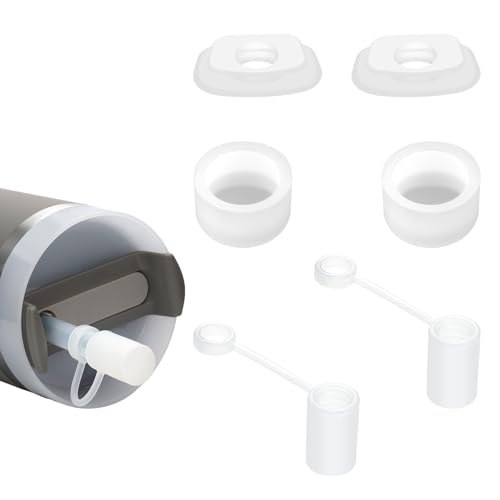 Kapiado Stanley Auslaufstopper, kompatibel mit 1,0 und 2,0, auslaufsicheres Zubehör mit Strohhalmkappe und quadratischem Pad und runder Abdeckung, transparent, 2 Stück Kapiado Stanley Auslaufstopper, kompatibel mit 1,0 und 2,0, auslaufsicheres Zubehör mit Strohhalmkappe und quadratischem Pad und runder Abdeckung, transparent, 2 Stück von kapiado