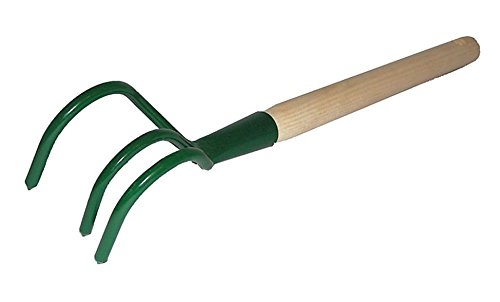 Gartenhacke 3 Zinken grün Kultivator Grubber Blumenharke Kralle mit Stiel klein Gartenhacke 3 Zinken grün Kultivator Grubber Blumenharke Kralle mit Stiel klein von KARD