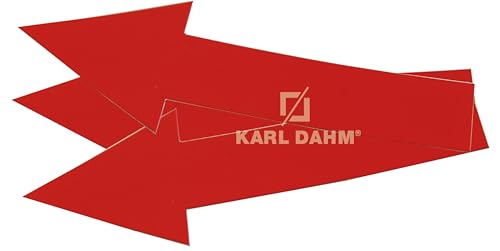 Karl Dahm Markierungspfeile für Fotos, 10 Stück, rot I Wiederverwendbare Pfeile zum Markieren von Rissen, Löchern oder anderen Mängeln I Ideal für Gutachter & Fliesenleger – 11059 von Karl Dahm