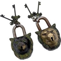 Löwen Einzigartige Vorhängeschlösser, Vintage Messingschlösser Mit Schlüsseln, Tierschloss, Hardware Zubehör, Antike Schlösser, Wohnkultur Löwen Einzigartige Vorhängeschlösser, Vintage Messingschlösser Mit Schlüsseln, Tierschloss, Hardware Zubehör, Antike Schlösser, Wohnkultur von karmanepalcrafts