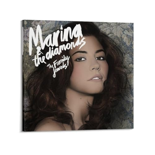 Marina and the Diamonds Poster, ästhetische Leinwand, Poster, Raumdekoration, Wandkunst, Poster, Dekoration, Poster, 30 x 30 cm, Rahmenstil von karn