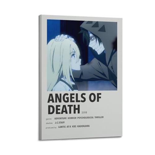 karn Anime Angels of Death Poster, ästhetische Leinwand, Poster, Raumdekoration, Wandkunst, Poster, Dekoration, Poster, 20 x 30 cm, Rahmenstil von karn