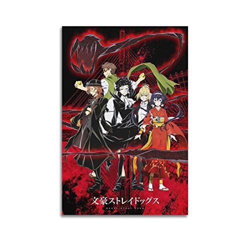 karn Anime Bungo Stray Dogs Poster Ästhetische Leinwand Poster Zimmer Dekorative Wandkunst Poster Druck Dekor Poster 30 x 45 cm ungerahmt von karn