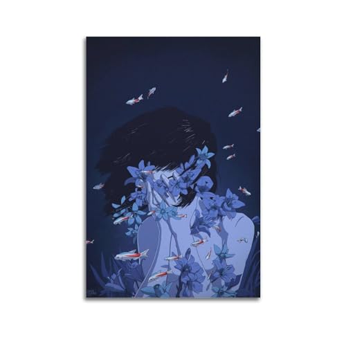 karn Anime Perfect Blue Poster, Wandkunst, Leinwand, Poster, Raumdekor, ästhetisch, Poster, Druck, Dekoration, Poster, 30 x 45 cm, ungerahmt von karn