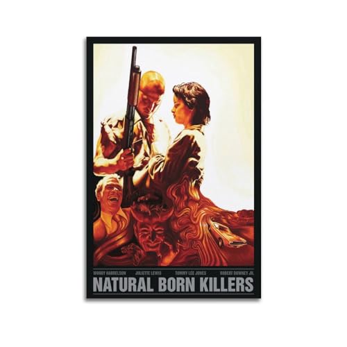 karn Filmposter Natural Born Killers, ästhetische Leinwand, Poster, Raumdekoration, Wandkunst, Poster, Dekoration, Poster, 30 x 45 cm, ungerahmt von karn