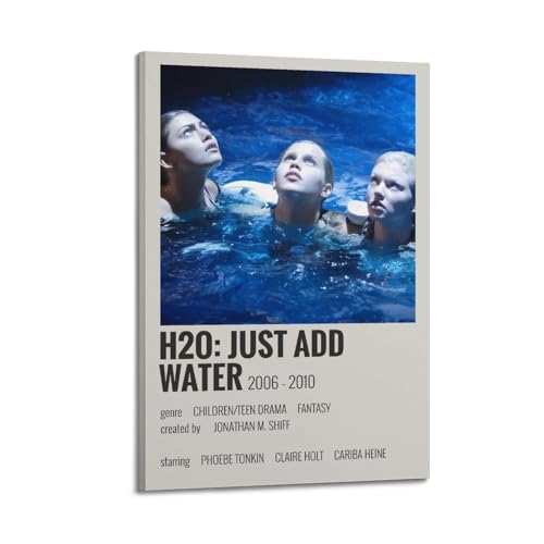 karn H2O Just Add Water Poster, ästhetische Leinwand, Poster, Raumdekoration, Wandkunst, Poster, Dekoration, Poster, 20 x 30 cm, Rahmenstil von karn