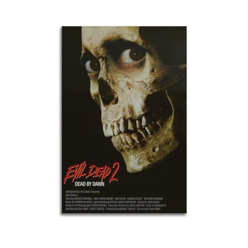 karn Horror-Film-Poster "The Evil Dead", Wandkunst, Leinwandposter, Raumdekor, 30 x 45 cm, ungerahmter Stil von karn