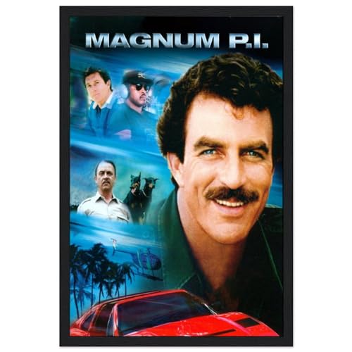 karn Magnum, P.I Poster, ästhetisch, gerahmt, Leinwand, Poster, Raumdekoration, Wandkunst, Poster, Dekoration, 20 x 30 cm, Stil von karn