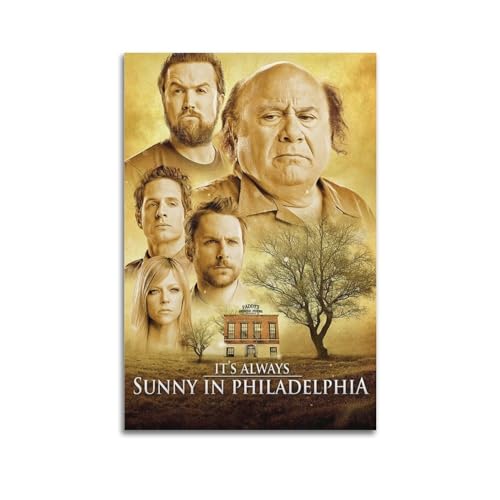 karn Poster mit Aufschrift "It's Always Sunny In Philadelphia", Leinwandposter, dekorativ, ästhetisch, 60 x 90 cm, ungerahmter Stil von karn