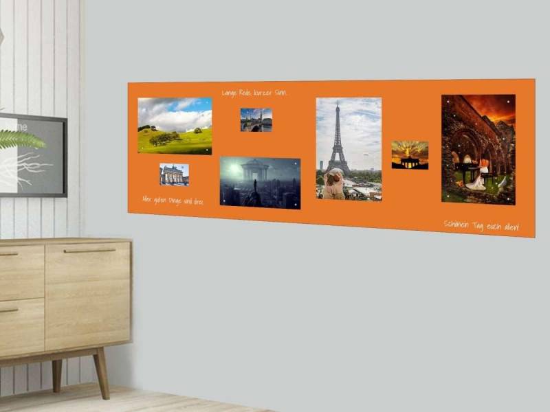 karofoilfix Magnetfolie Bunte Folie Magnetisch Orange – Selbstklebend +10 Magnete, 40 Größen, Bunte-Folie, selbstklebend, magnetisch, Orange-Folie von karofoilfix