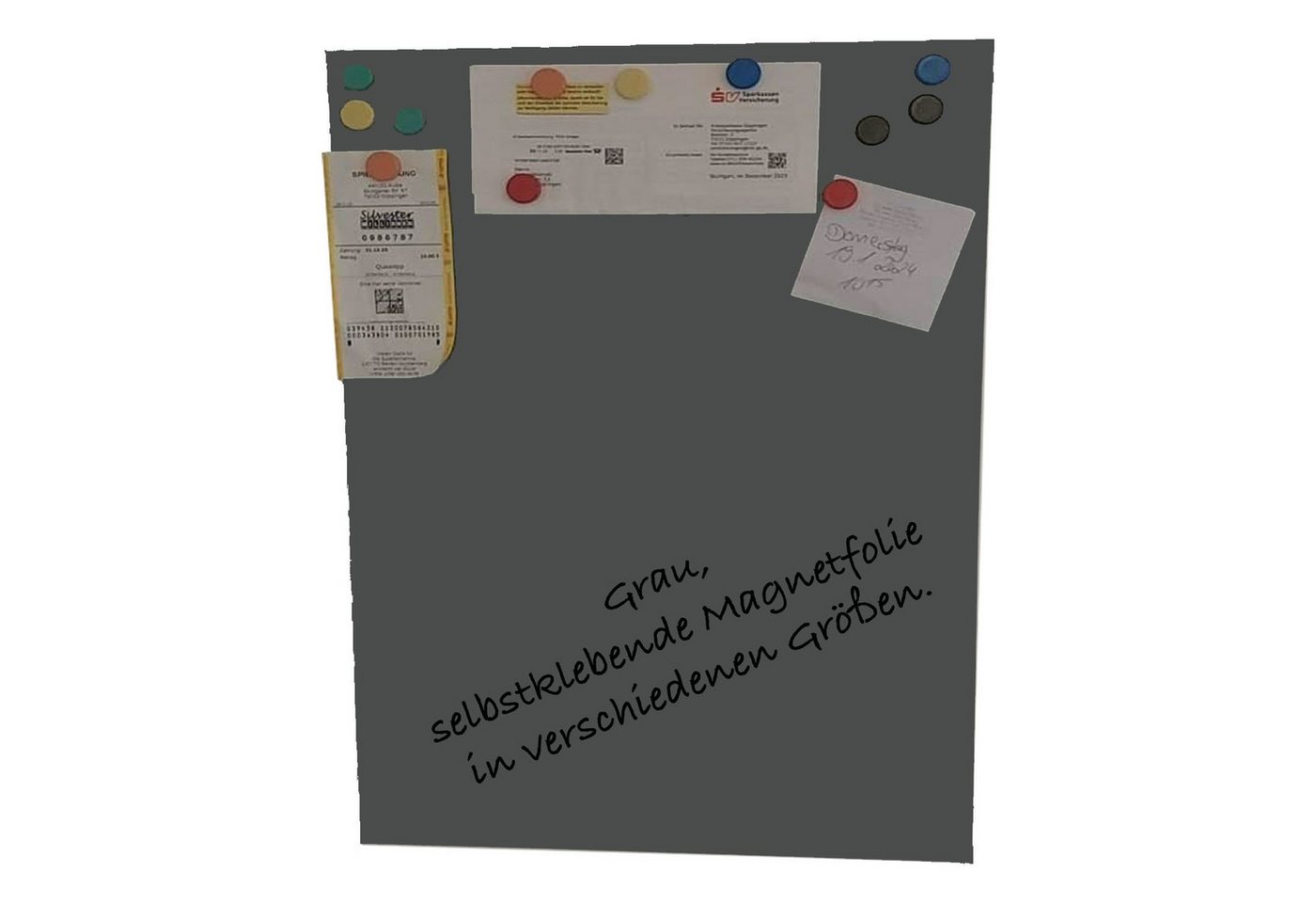karofoilfix Magnetfolie Tafelfolie Magnetisch Grau – Selbstklebend +10 Magnete, 40 Größen, selbstklebend, Tafelfolie, magnetisch, Neodym-Magnete karofoilfix Magnetfolie Tafelfolie Magnetisch Grau – Selbstklebend +10 Magnete, 40 Größen, selbstklebend, Tafelfolie, magnetisch, Neodym-Magnete von karofoilfix