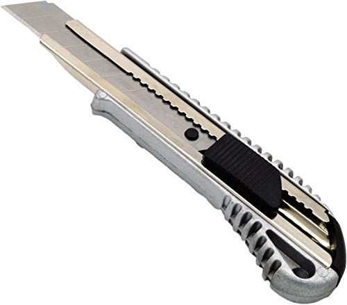 24 StückProfi Aluminium Cuttermesser Teppichmesser 18 mm Klinge von kartondealer