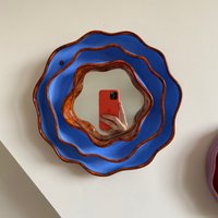 Wandkunst Aus Keramik Keramikblumenspiegel Keramikspiegel Kleiner Wandspiegel Schminkspiegel Funky Spiegel Wandskulptur Wandkunst Aus Keramik Keramikblumenspiegel Keramikspiegel Kleiner Wandspiegel Schminkspiegel Funky Spiegel Wandskulptur von kartuzceramics